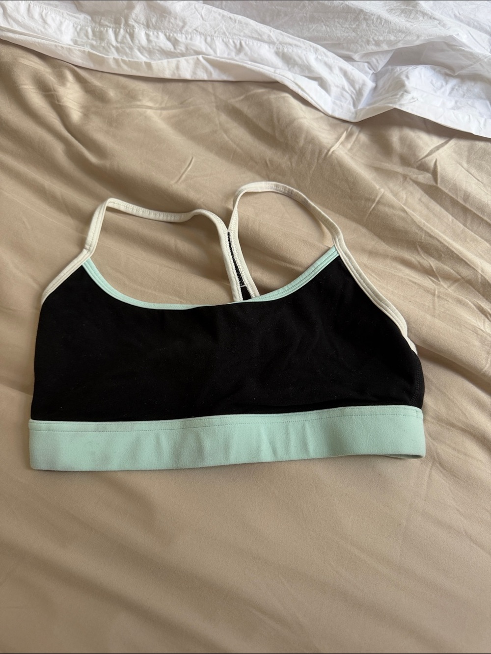 LIKE NEW Splits59, Size XS, Black & Mint Contrast Sports Bralette